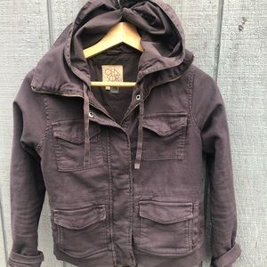 Chaser canvas hooded utility jacket